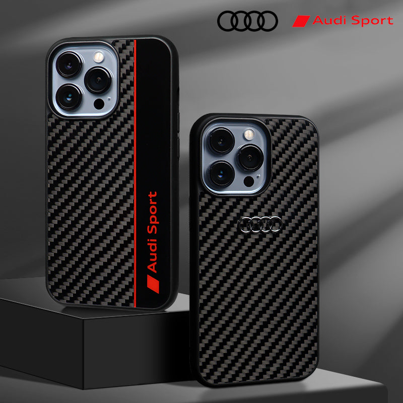 Audi Carbon Fiber Phone Case Cover – Armor King Case