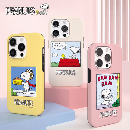 Snoopy Guard Up Dual Layer Shockproof TPU+PC Combo Case Cover