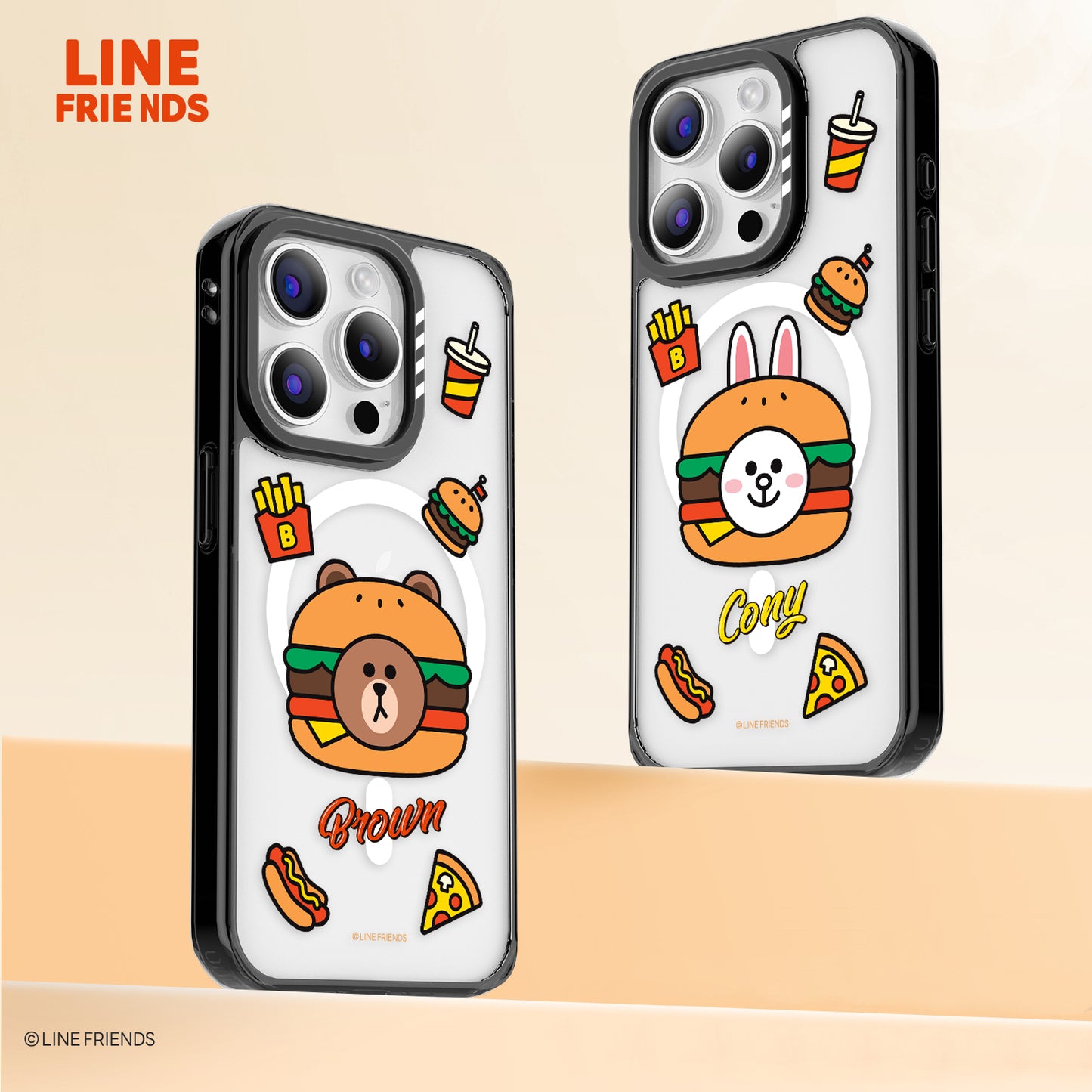 Line Friends Hamburger MagSafe Shockproof Case Cover