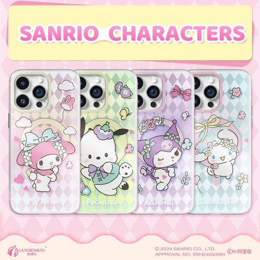 Sanrio Characters Flower Town MagSafe Anti-Scratch Shockproof Back Cover Case