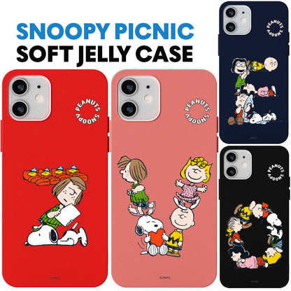 Peanuts Snoopy Liquid Silicone Soft Color Jelly Case Cover