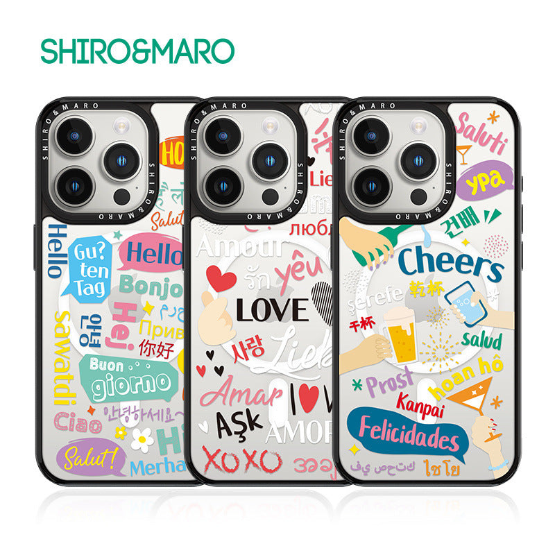 SHIRO&MARO MagSafe Shockproof Transparent Case Cover