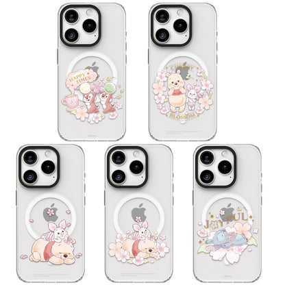 Disney Winnie the Pooh Blossom MagSafe Shockproof Transparent Case Cover