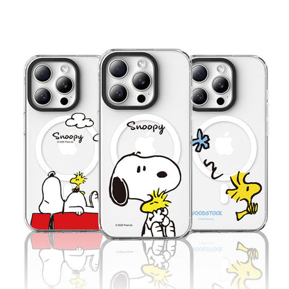 Peanuts Snoopy MagSafe Shockproof Clear Case Cover