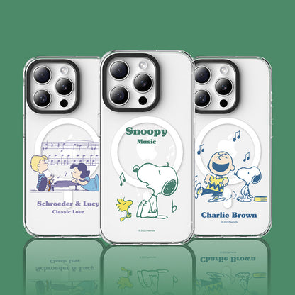 Peanuts Snoopy MagSafe Shockproof Clear Case Cover