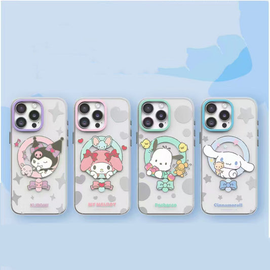 Sanrio Characters Minimalist MagSafe All-inclusive Shockproof IMD Protective Case Cover