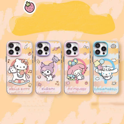 Sanrio Characters Merrymaking MagSafe All-inclusive Shockproof IMD Protective Case Cover