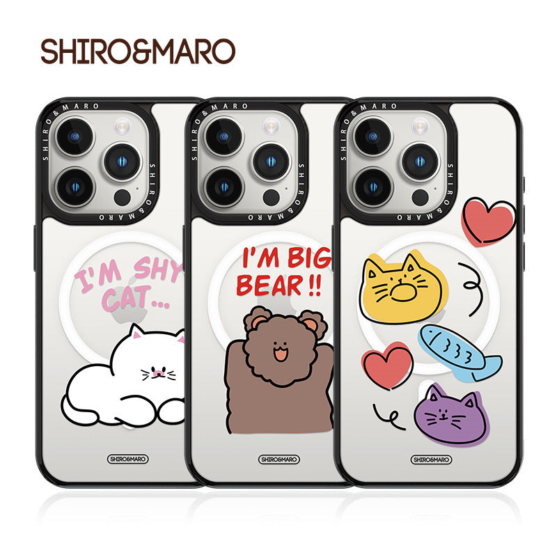 SHIRO&MARO MagSafe Shockproof Transparent Case Cover