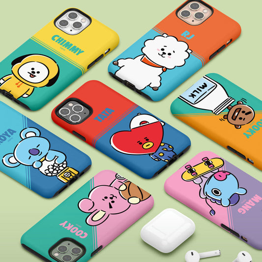 BT21 Play Dual Layer TPU+PC Shockproof Guard Up Combo Case Cover