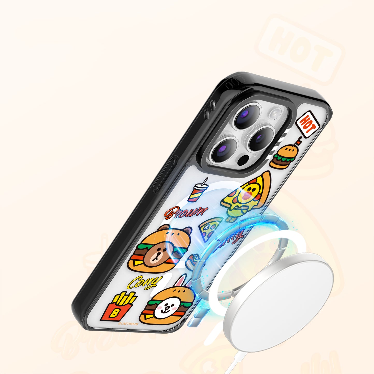 Line Friends Hamburger MagSafe Shockproof Case Cover