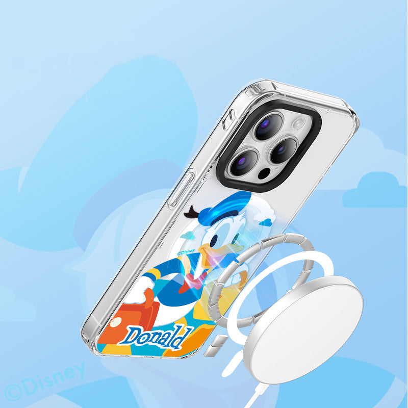 Disney Mickey & Friends Happy MagSafe Shockproof Transparent Case Cover