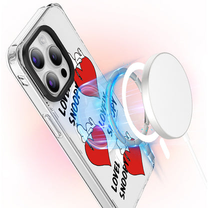 Peanuts Snoopy MagSafe Shockproof Clear Case Cover