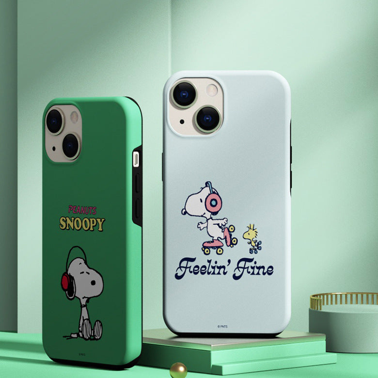 Snoopy Dual Layer TPU+PC Shockproof Guard Up Combo Case Cover