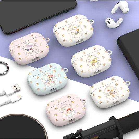 Sanrio Characters Mirror Face Soft Apple AirPods Charging Case Cover