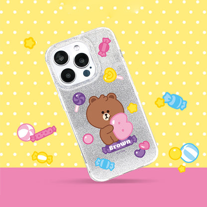 Line Friends Glitter Shining Case Protective Cover