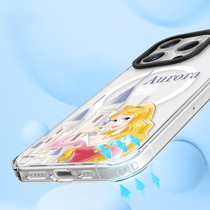 Disney Princess MagSafe Shockproof Transparent Case Cover