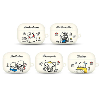 Sanrio Characters Relax Room Hard Apple AirPods Charging Case Cover