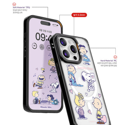 Peanuts Snoopy MagSafe Clear Shockproof Case Cover