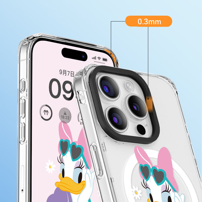 Disney Mickey & Friends Happy MagSafe Shockproof Transparent Case Cover