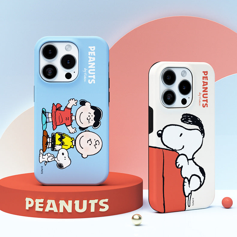 Snoopy Guard Up Dual Layer Shockproof TPU+PC Combo Case Cover