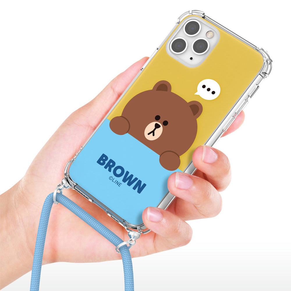 Line Friends Clear Air Cushion Reinforced Strap Case Cover