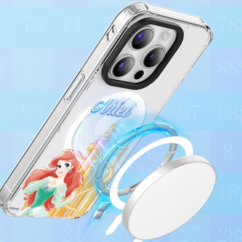 Disney Princess MagSafe Shockproof Transparent Case Cover