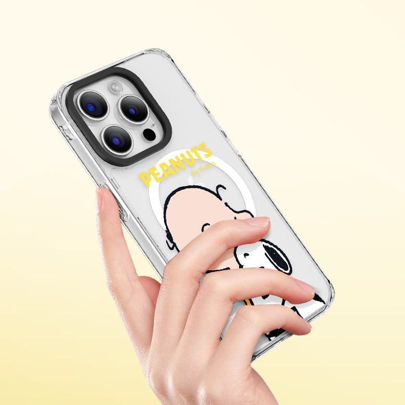 Peanuts Snoopy MagSafe Shockproof Transparent Case Cover