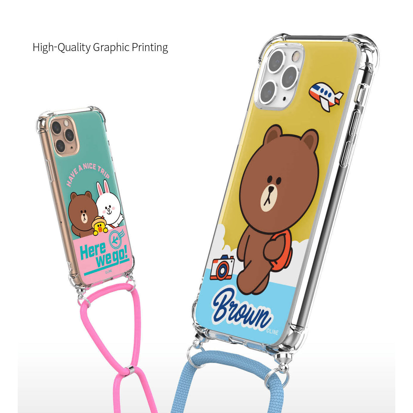 Line Friends Clear Air Cushion Reinforced Strap Case Cover