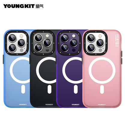 YOUNGKIT Color Sand MagSafe Slim Thin Matte Anti-Scratch Back Shockproof Cover Case