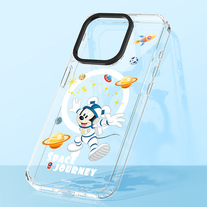 Disney Mickey and Friends Space Journey MagSafe Shockproof Transparent Case Cover