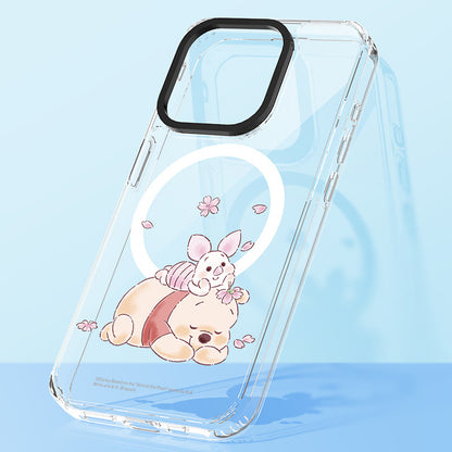 Disney Winnie the Pooh Blossom MagSafe Shockproof Transparent Case Cover