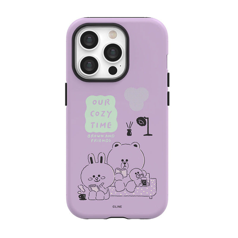 Line Friends Home Sweet Home Dual Layer TPU+PC Shockproof Guard Up Combo Case Cover