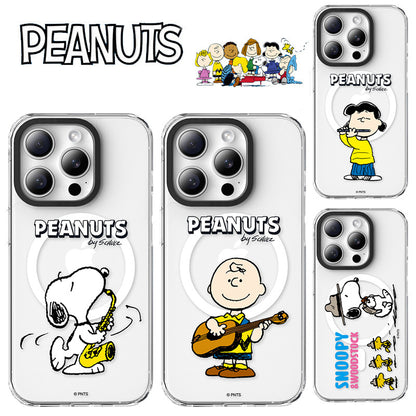 Peanuts Snoopy MagSafe Shockproof Transparent Protective Case Cover