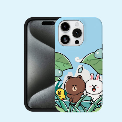 Line Friends Outing Dual Layer TPU+PC Shockproof Guard Up Combo Case Cover