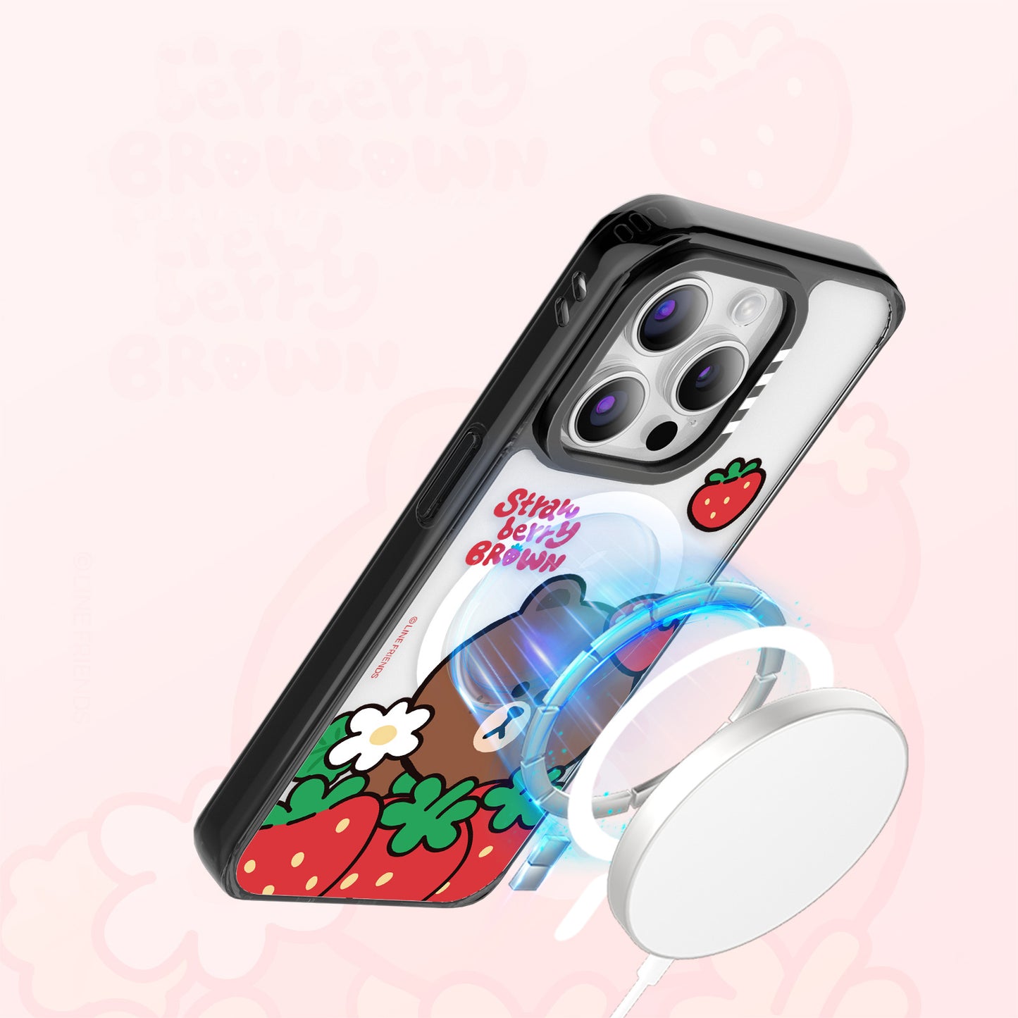 Line Friends Strawberry MagSafe Shockproof Case Cover