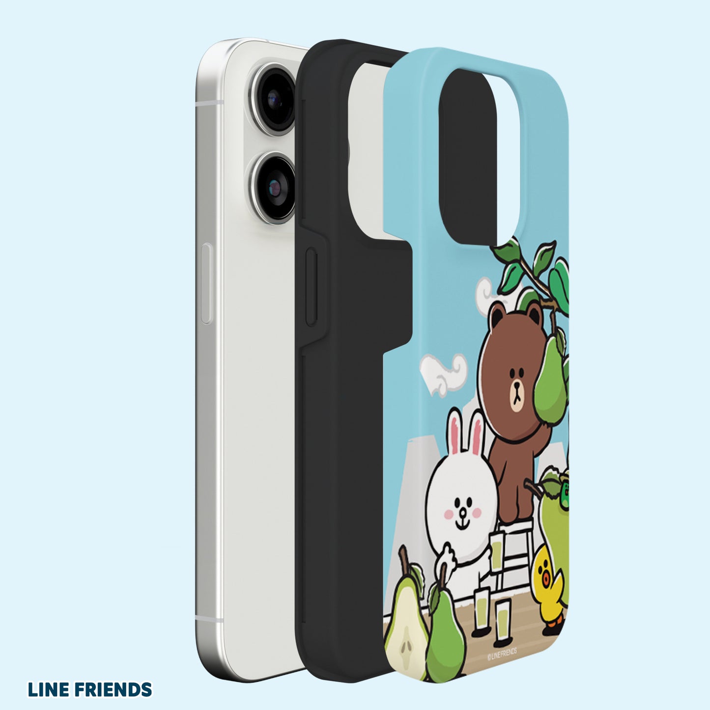 Line Friends Outing Dual Layer TPU+PC Shockproof Guard Up Combo Case Cover