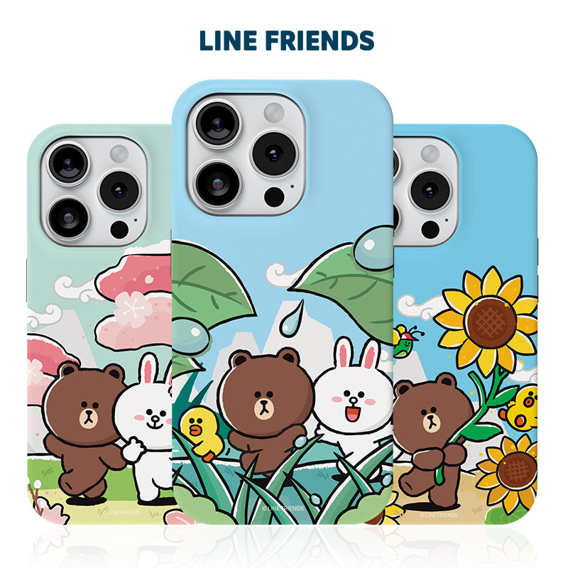 Line Friends Outing Dual Layer TPU+PC Shockproof Guard Up Combo Case Cover