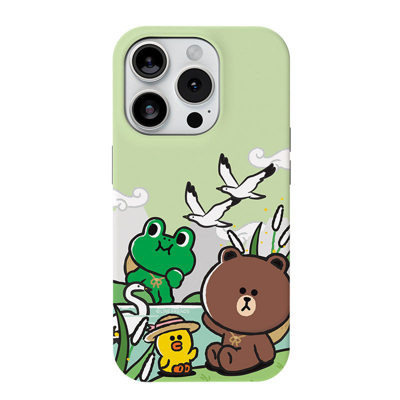 Line Friends Outing Dual Layer TPU+PC Shockproof Guard Up Combo Case Cover