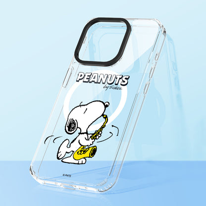 Peanuts Snoopy MagSafe Shockproof Transparent Protective Case Cover