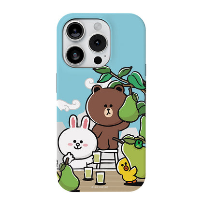 Line Friends Outing Dual Layer TPU+PC Shockproof Guard Up Combo Case Cover