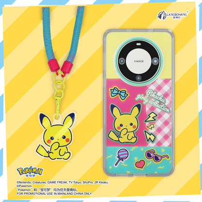 Pokémon All-inclusive Shockproof Protective Case Cover with Doll Charm Lanyard