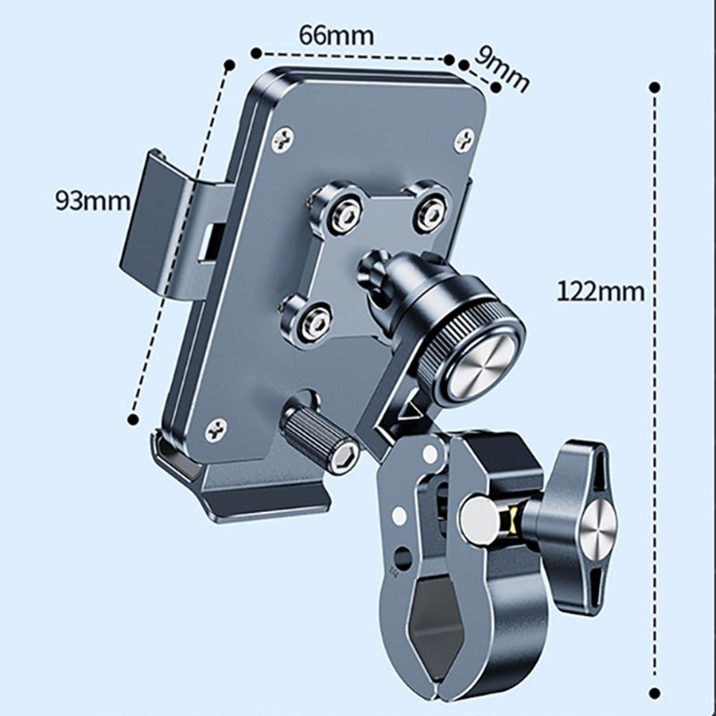 Oatsbasf Full Metal Off-road Shock-absorbing Bracket Bicycle Phone Mount