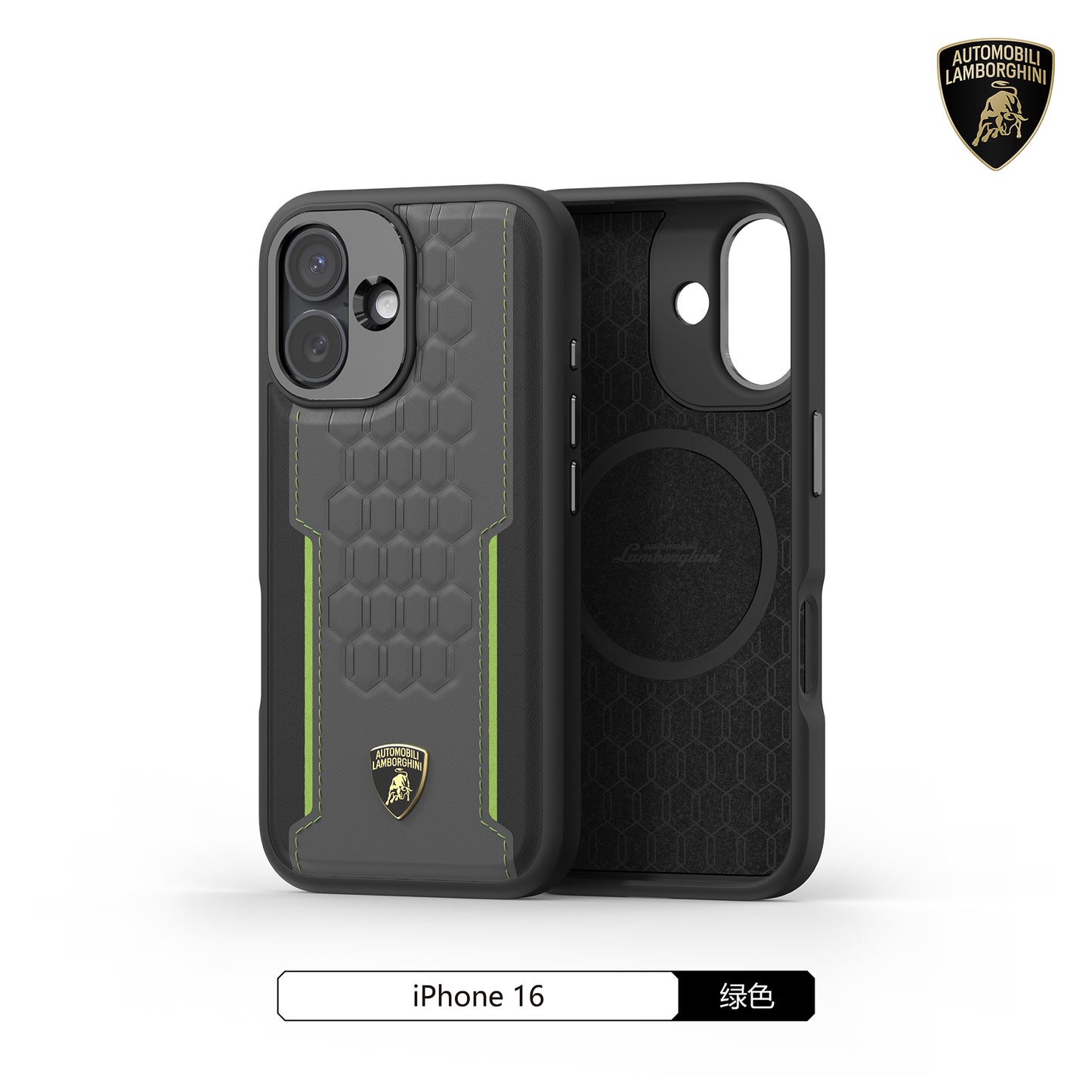 Lamborghini MagSafe Genuine Leather Phone Case - Revuelto D1