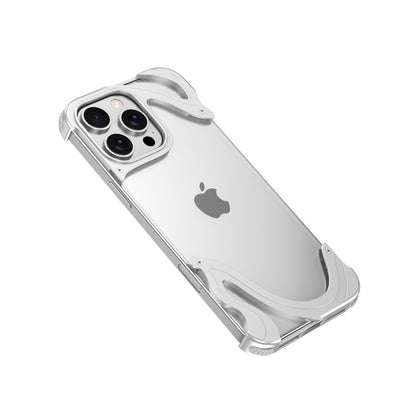 Armor King Dolphin Bezel-less Transparent PC Back Shockproof Metal Case Cover