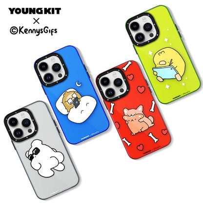 YOUNGKIT X KennysGifs Slim Thin Matte Anti-Scratch Back Shockproof Cover Case