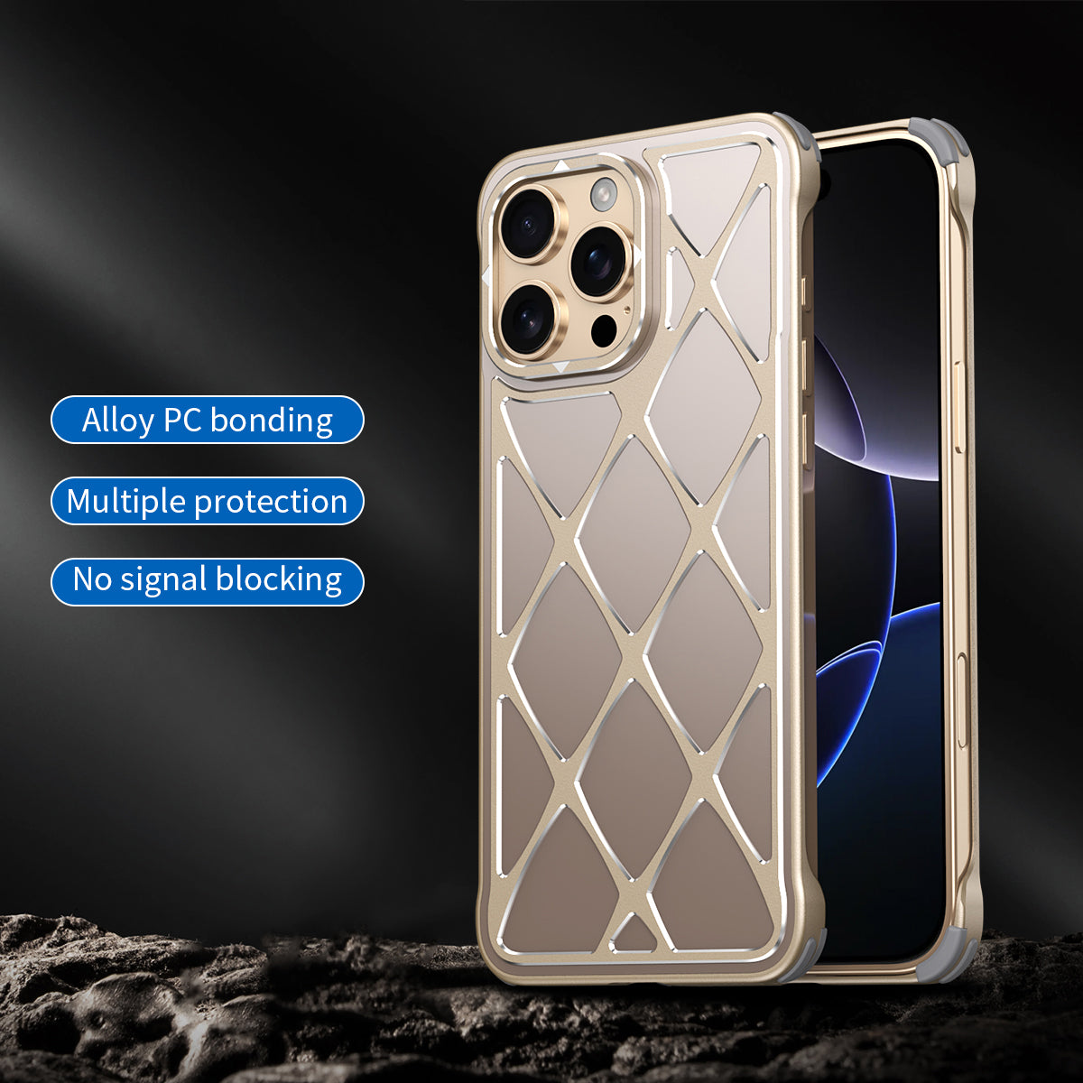 Armor King Stargazer Fasion Heat Dissipation Metal + PC Case Cover