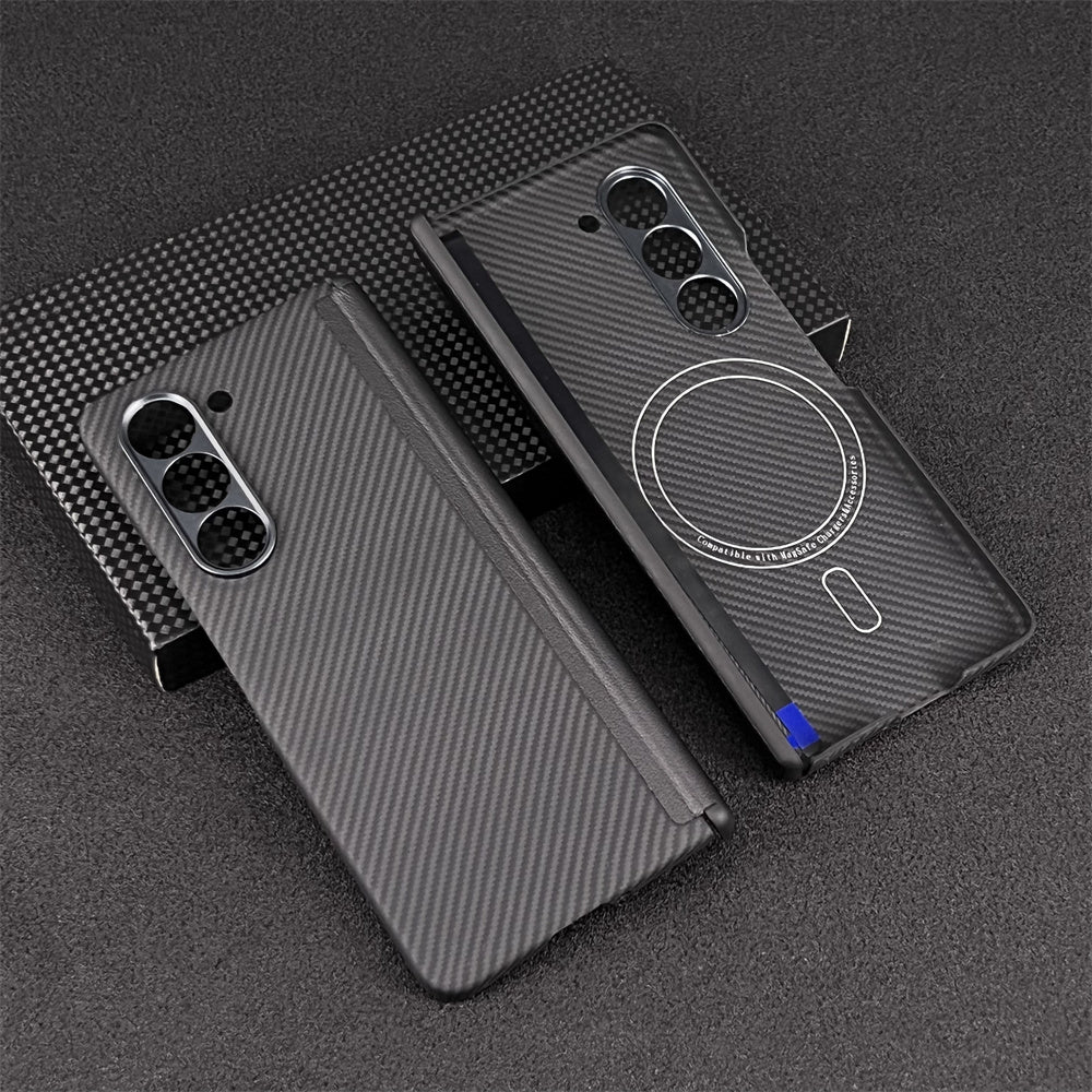 Oatsbasf Luxury Pure Carbon Fiber Case for Samsung Galaxy Z Fold5