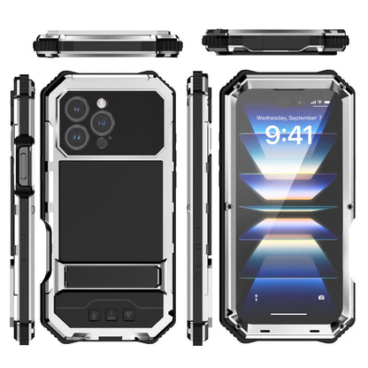 R-Just King Kong Kickstand Lens Protector IP54 Metal Outdoor Military Heavy Duty Case Cover