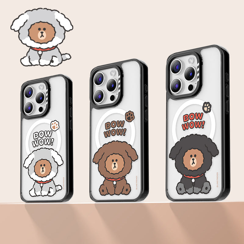 Line Friends Puppy Brown MagSafe Shockproof Case Cover