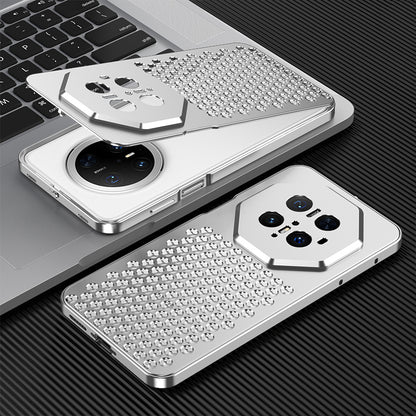 Kylin Armor Elastic Buckle Heat Dissipation Metal Case Cover for Honor | Huawei Smartphones